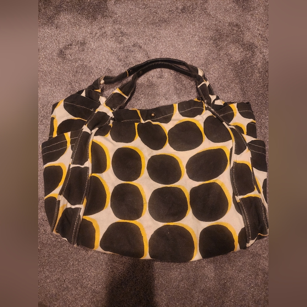 Bliss tote bag black and yellow